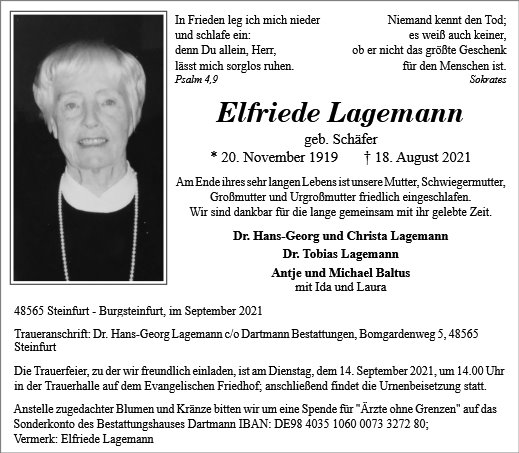 Elfriede Lagemann