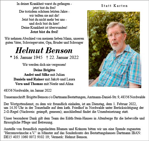 Helmut Benson