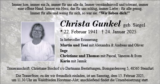 Christa Gunkel