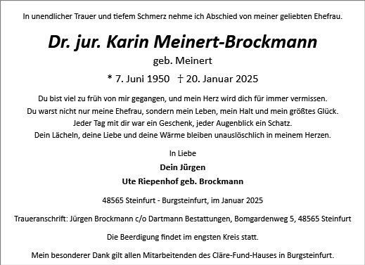 Karin Meinert-Brockmann