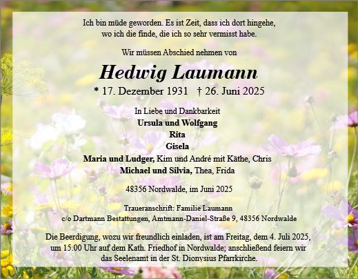 Hedwig Laumann