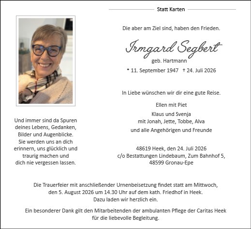Irmgard Segbert