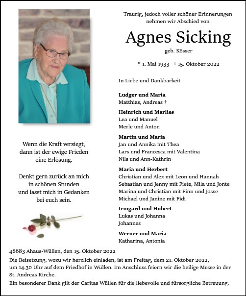 Agnes Sicking