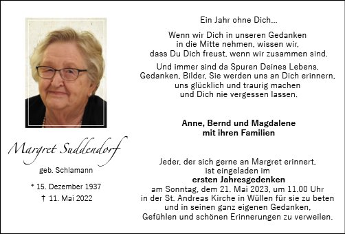 Margarete Suddendorf