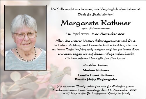 Margarete Rathmer