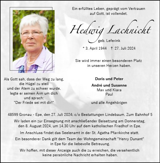 Hedwig Lachnicht