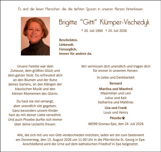 Brigitte Klümper-Vischedyk