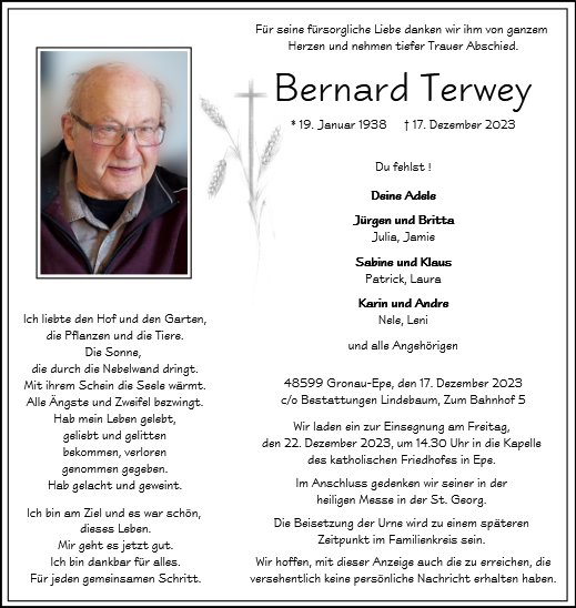 Bernard Terwey