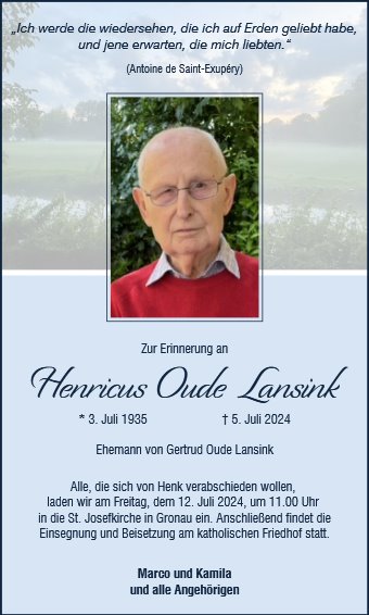 Henricus Oude Lansink