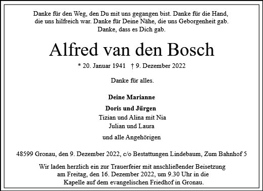 Alfred van den Bosch