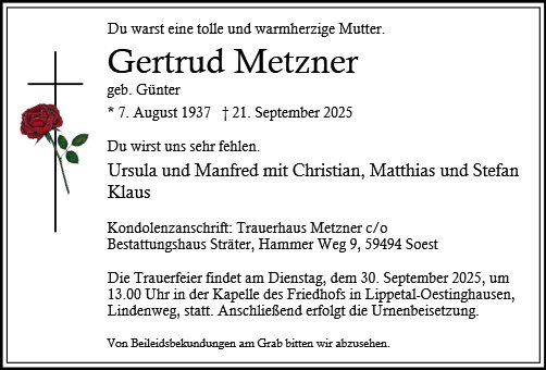 Gertrud Metzner