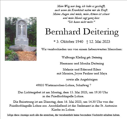Bernhard Deitering