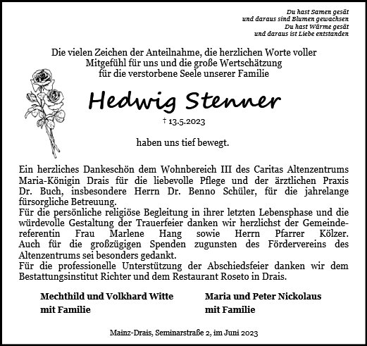 Hedwig Stenner
