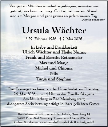 Ursula Wächter