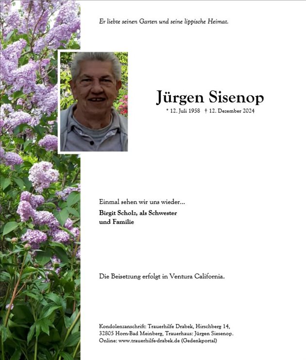 Jürgen Sisenop