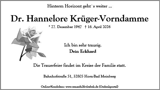 Hannelore Krüger-Vorndamme