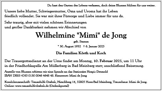 Wilhelmine de Jong