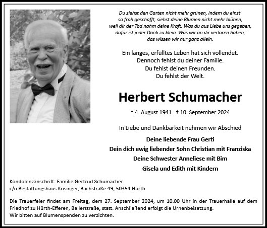 Herbert Schumacher