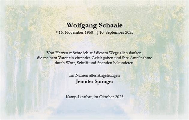 Wolfgang Schaale