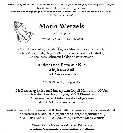 Maria Wetzels