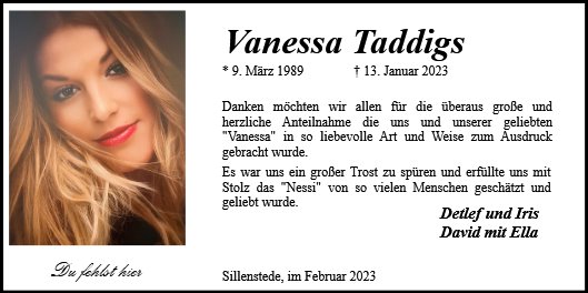 Vanessa Taddigs