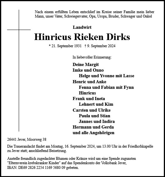 Hinricus Dirks