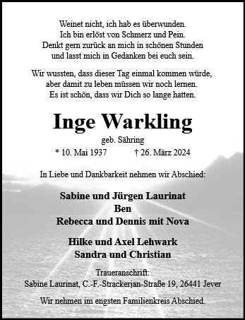 Inge Warkling