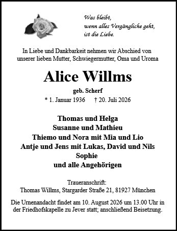 Alice Willms