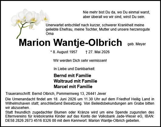 Marion Wantje-Olbrich