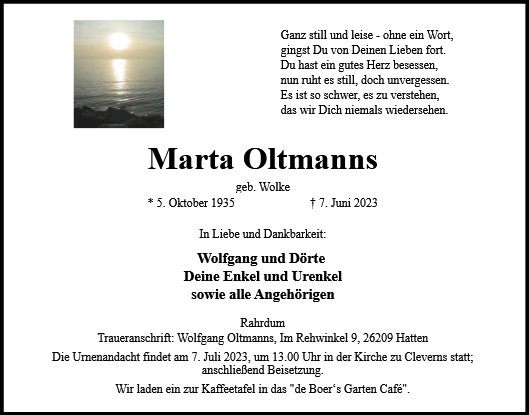 Marta Oltmanns