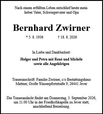 Bernhard Zwirner