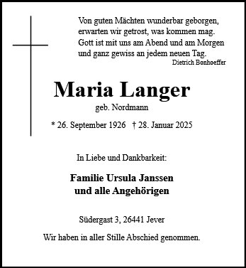 Maria Langer