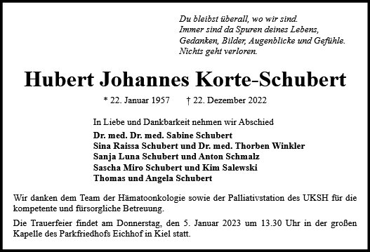 Hubert Korte-Schubert