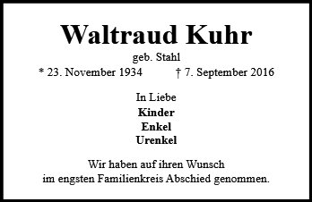 Waltraud Kuhr