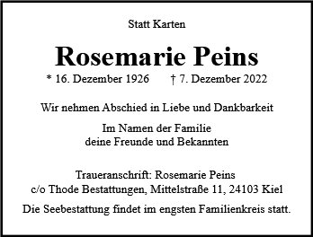 Rosemarie Peins