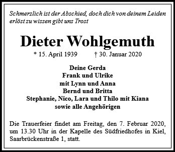 Dieter Wohlgemuth