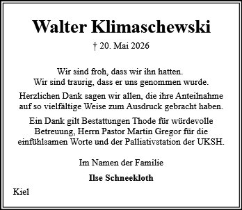 Walter Klimaschewski