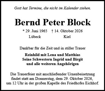 Bernd Peter Block
