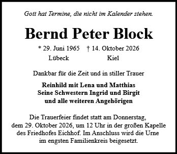 Bernd Peter Block