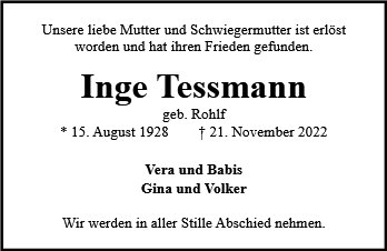 Inge Tessmann