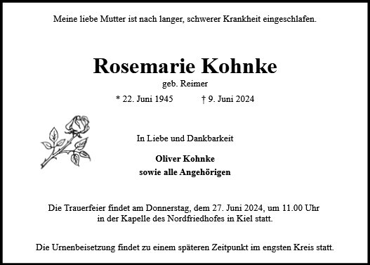 Rosemarie Kohnke