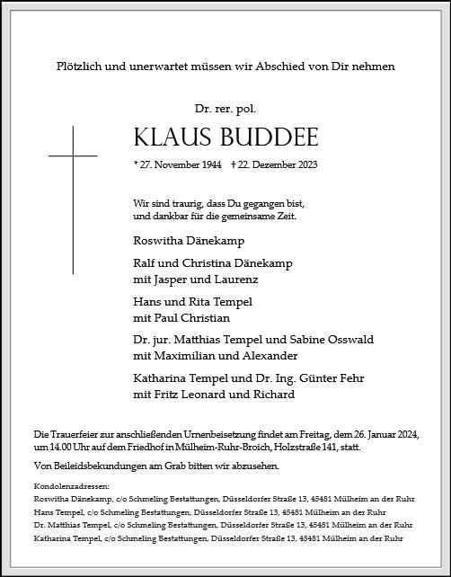 Klaus Buddee