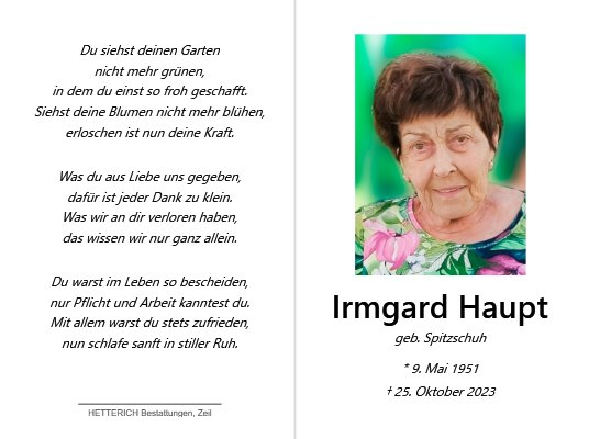 Irmgard Haupt
