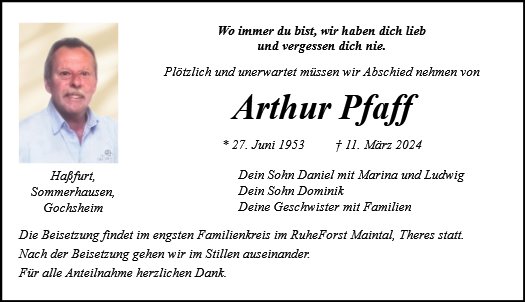 Arthur Pfaff