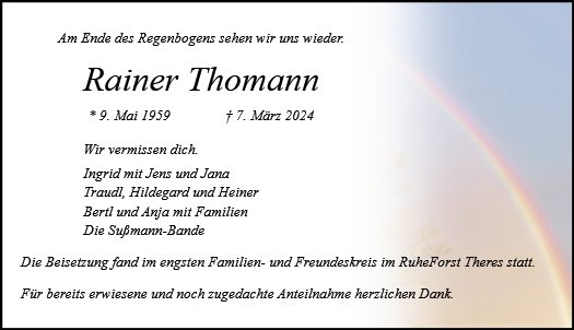 Rainer Thomann