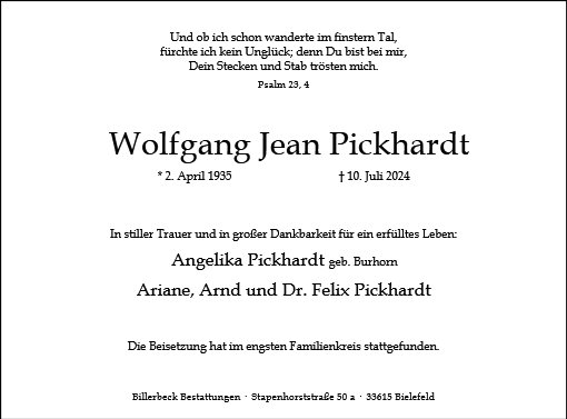 Wolfgang Pickhardt