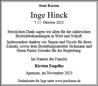 Inge Hinck