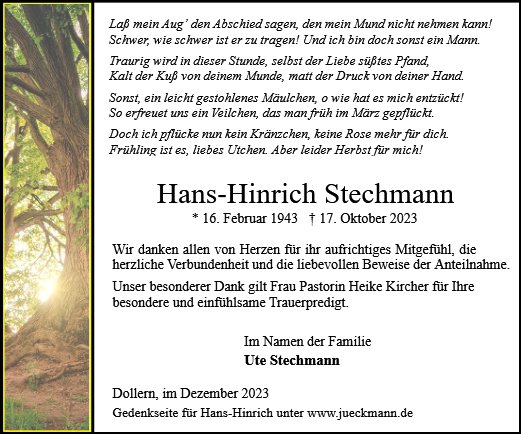 Hans-Hinrich Stechmann