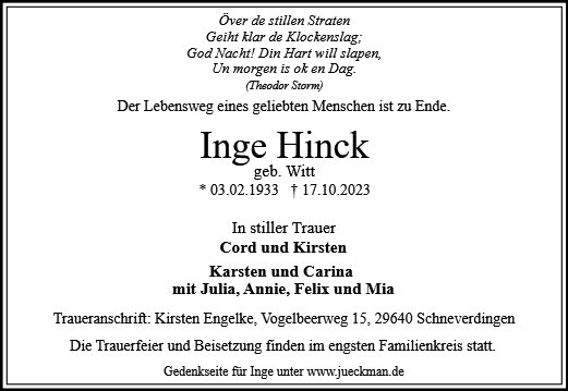Inge Hinck