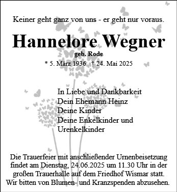 Hannelore Wegner